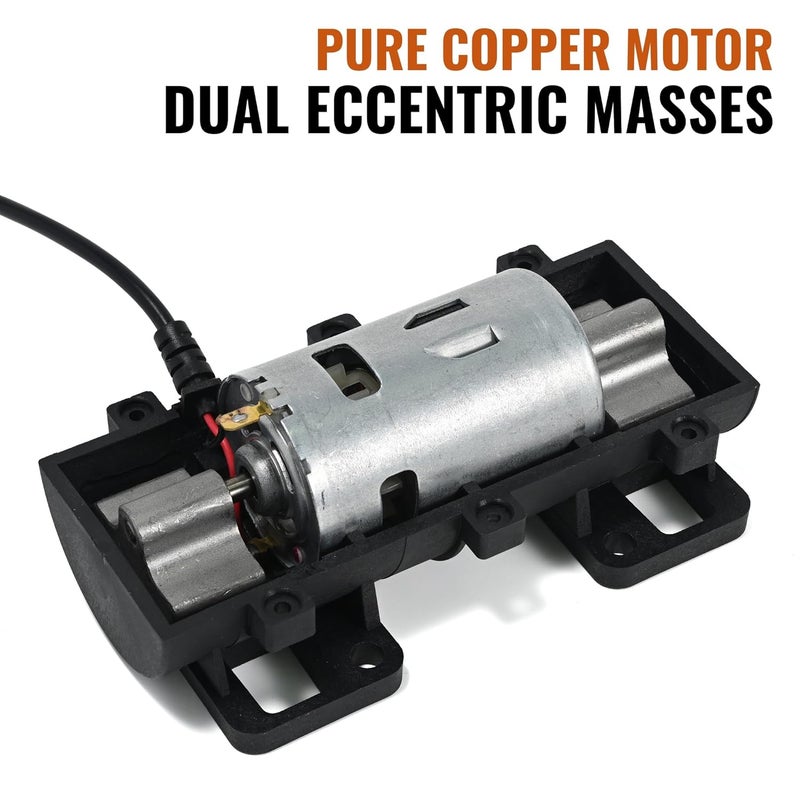 VQP High Power 60W DC 12V Vibration Motor, 3800RPM Vibrating Motor, 4260 Brushed Electric Powerful Vibrator Motor, Adjustable Power Supply Mini Body for Electric Massage Chair Bed Sieve Shake Motor - Image 3